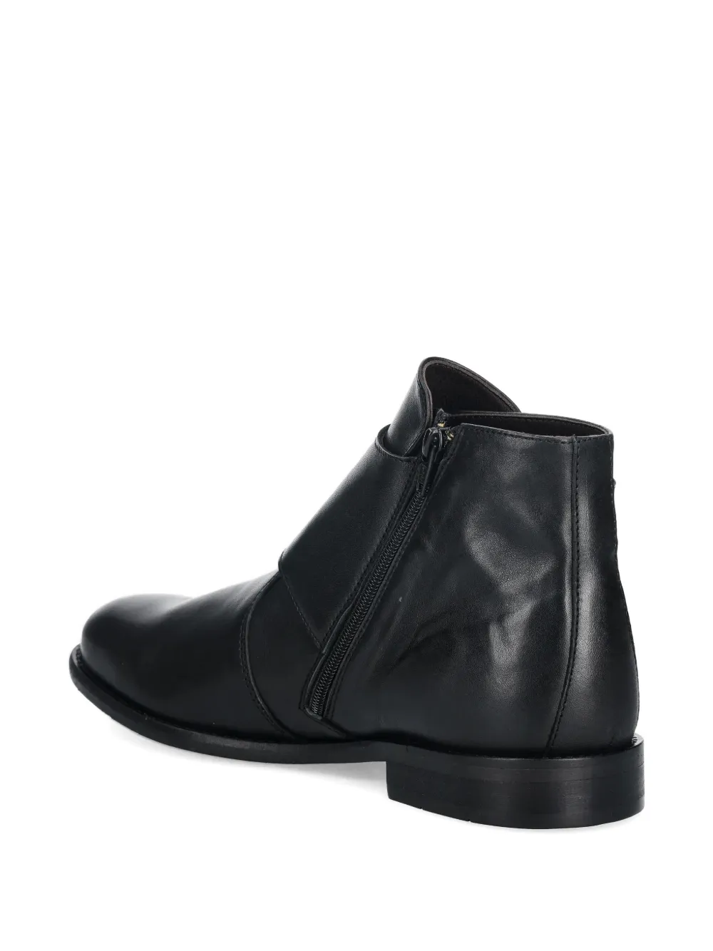 Fly London buckle-detail side-zip boots Zwart