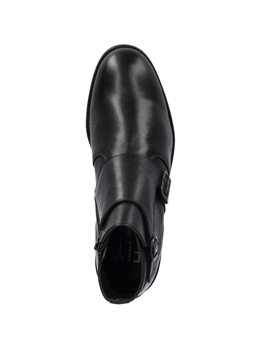 Fly London buckle-detail side-zip boots Zwart