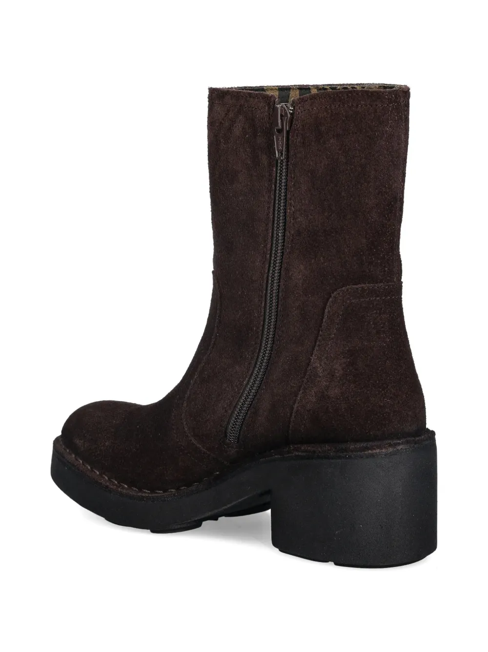 Fly London Enkellaarzen met blokhak Bruin