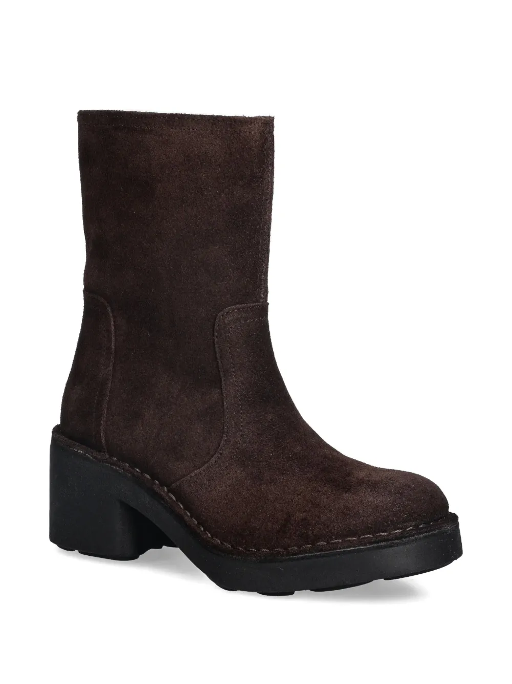 Fly London Enkellaarzen met blokhak Bruin