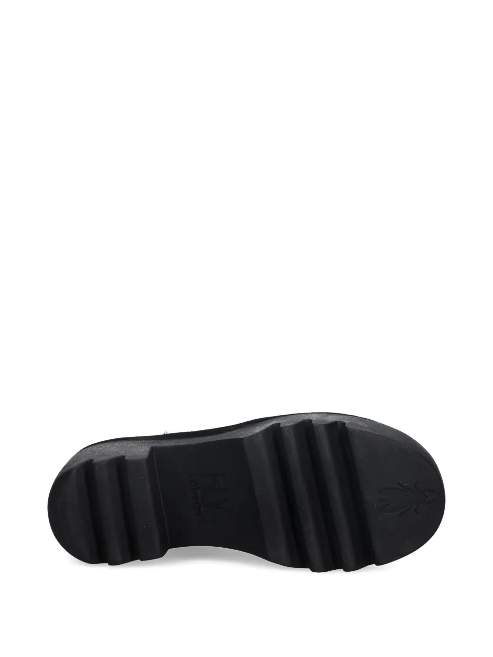 Fly London Laarzen met plateauzool en rits Zwart