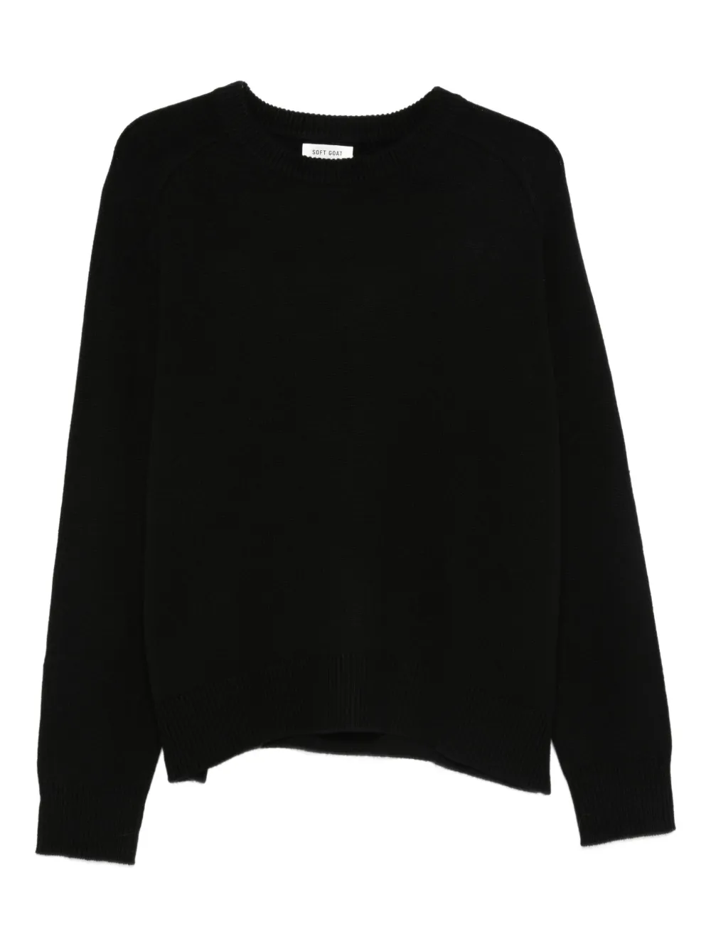 Soft Goat Boyfiend crew-neck Knitwear - ブラック Soft Goat Boyfiend crew-neck Knitwear - ブラック