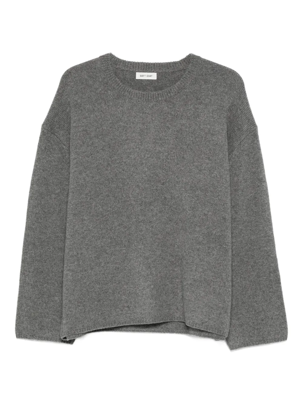 Soft Goat crew-neck long-sleeve knitwear - グレー