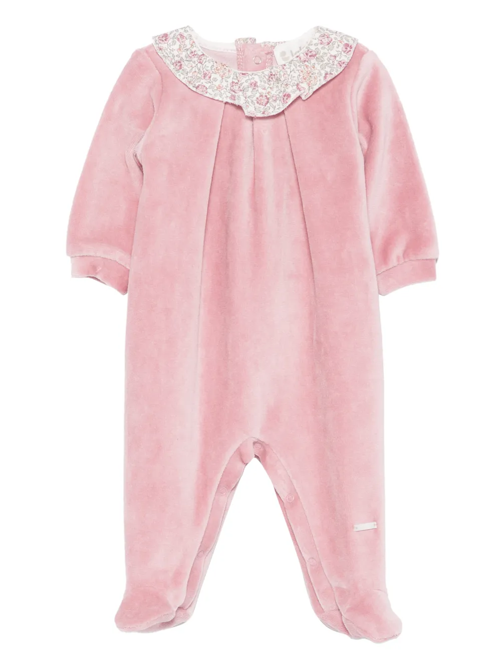 LALALU pyjama à col fleuri | rose | Image 1