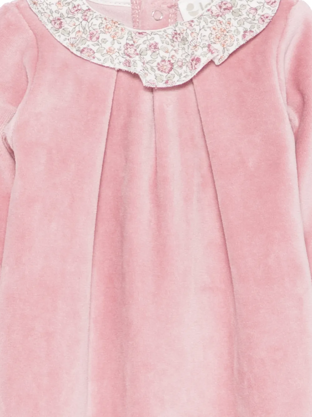 LALALU Pyjama met bloemenkraag - Roze