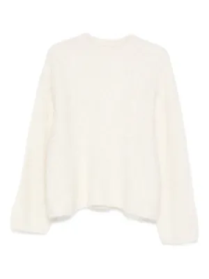 Soft Goat Knit Chunky v Neck | Neutrals | FARFETCH
