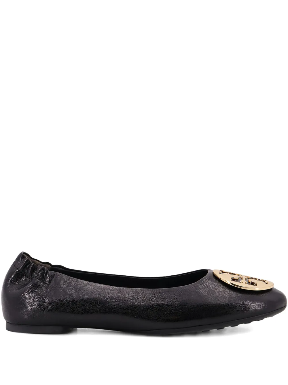 Tory Burch logo ballet flats - Schwarz