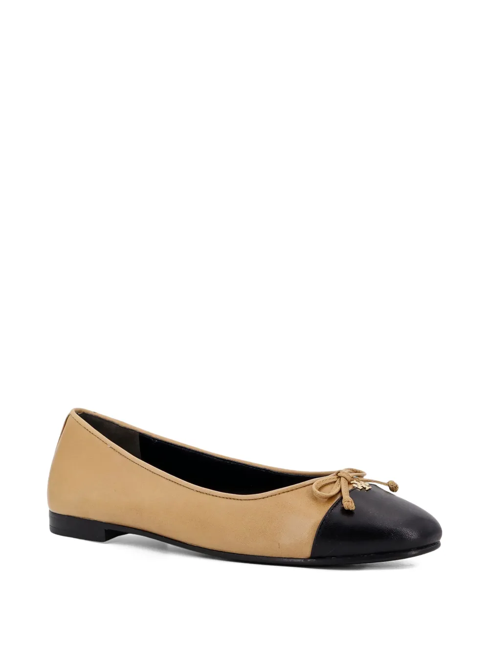 Tory Burch contrasting-toe ballet flats - Beige
