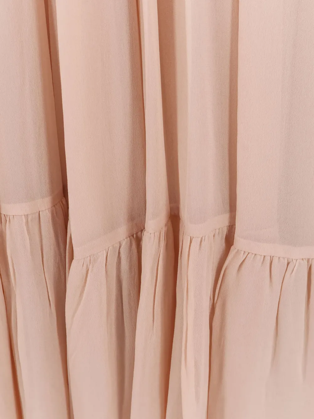 PINKO Geplooide maxi-jurk met kant Beige