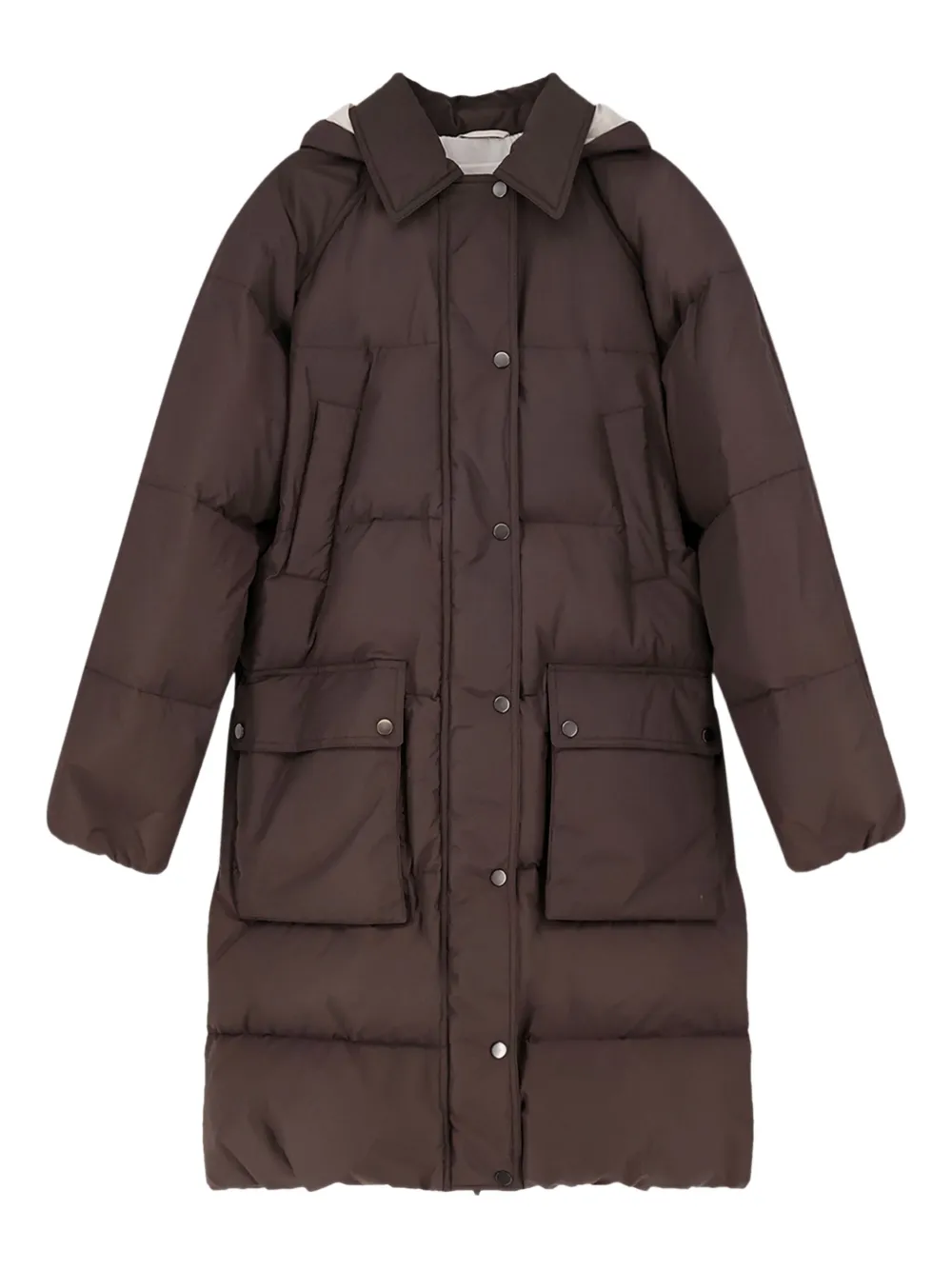 Brunello Cucinelli removable hood drawstring jacket | Brown | Image 1