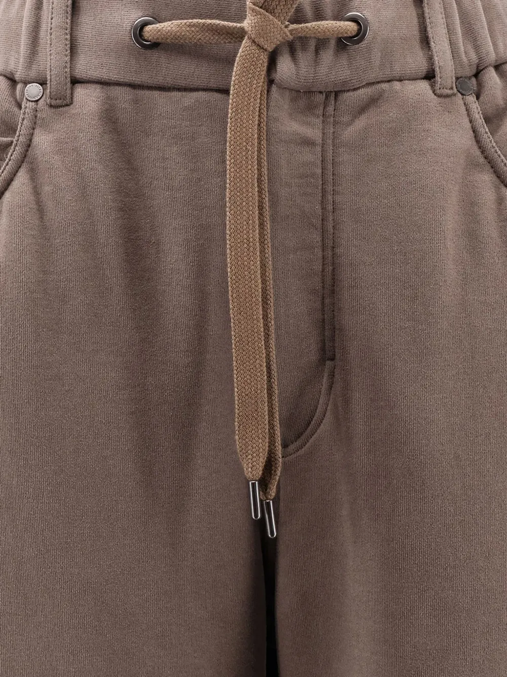 Brunello Cucinelli Women Cotton Jogging Trousers In Brown