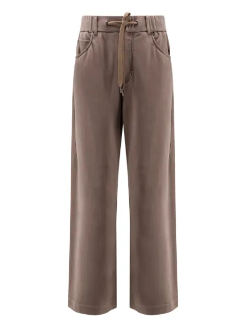 Brunello Cucinelli elastic drawstring trousers