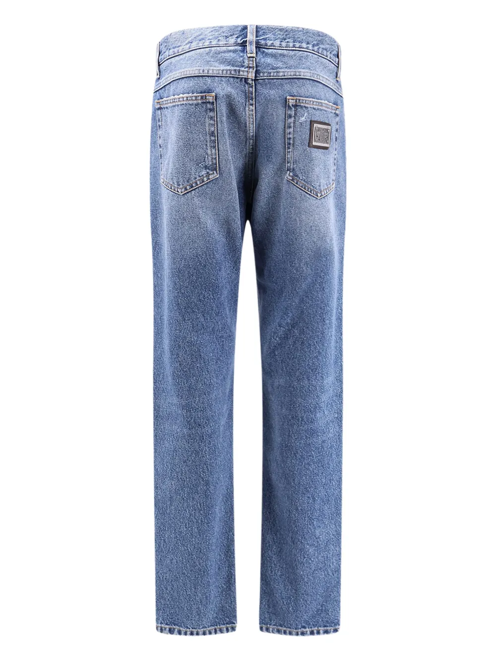 Dolce & Gabbana distresses five-pocket jeans - Blauw