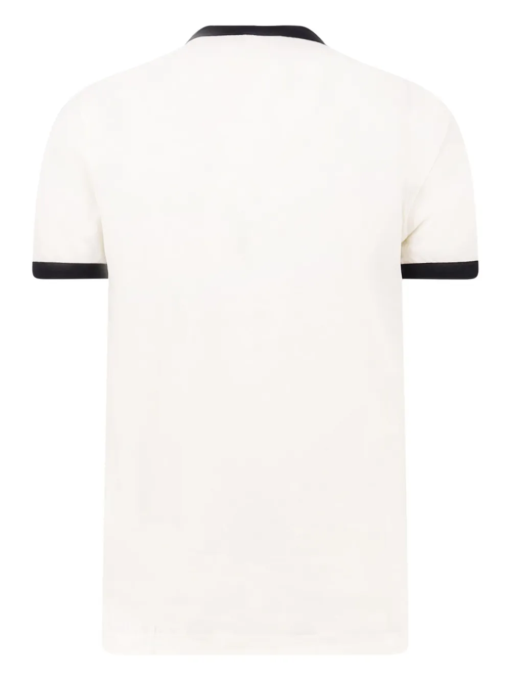 Dolce & Gabbana flocked-print crew-neck T-shirt - Wit