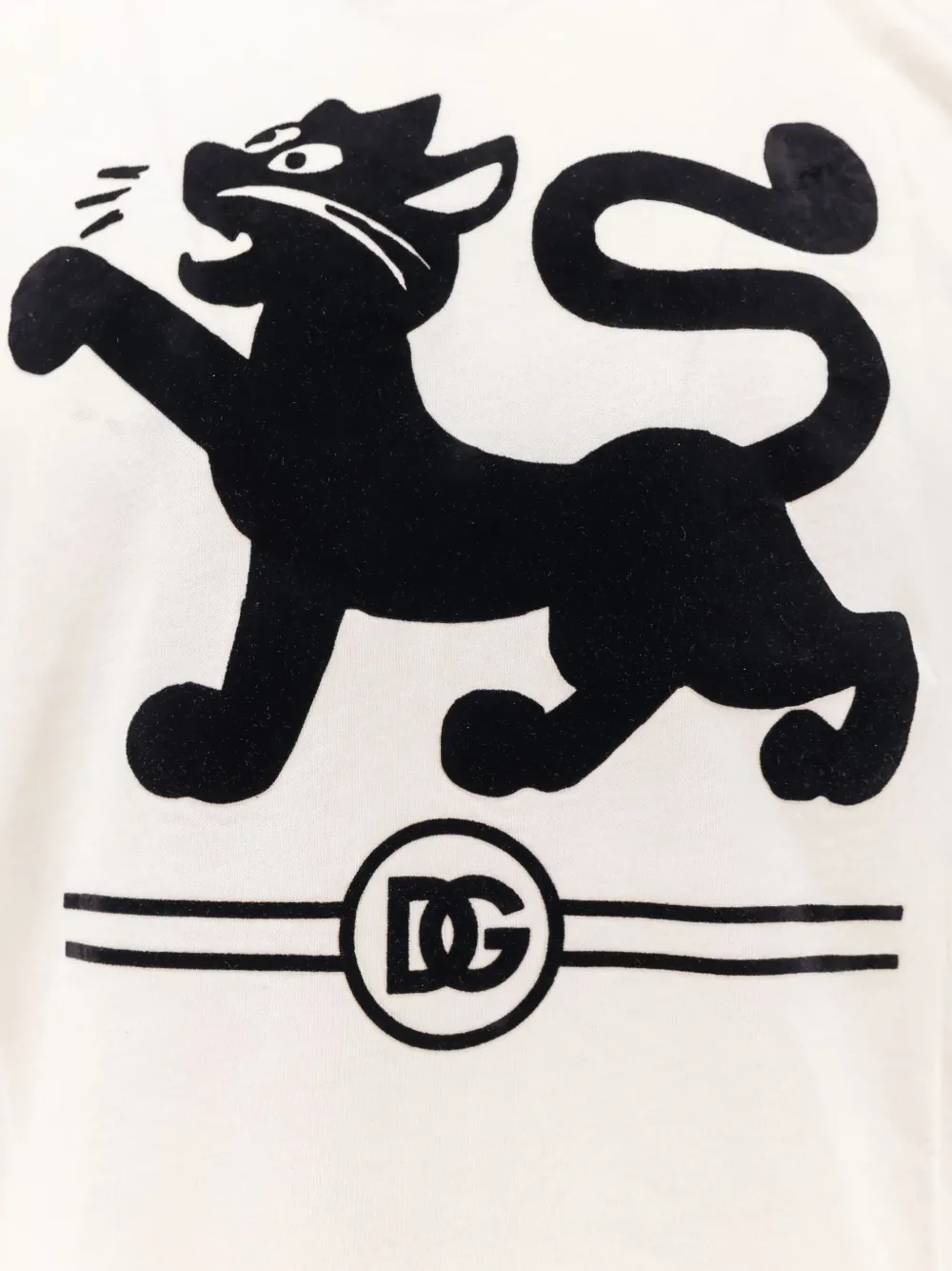 Dolce & Gabbana T-shirt met ronde hals en print Wit