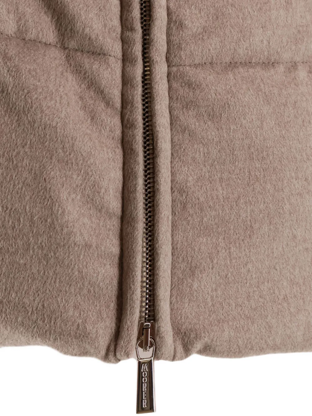 Moorer Carinzia Wool And Cashmere Down Jacket In Brown
