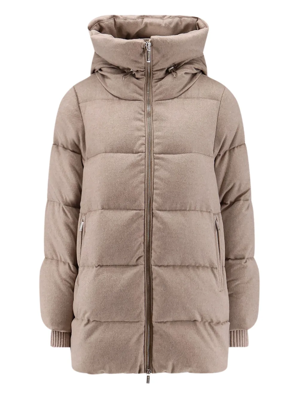 Moorer Carinzia Wool And Cashmere Down Jacket In Brown