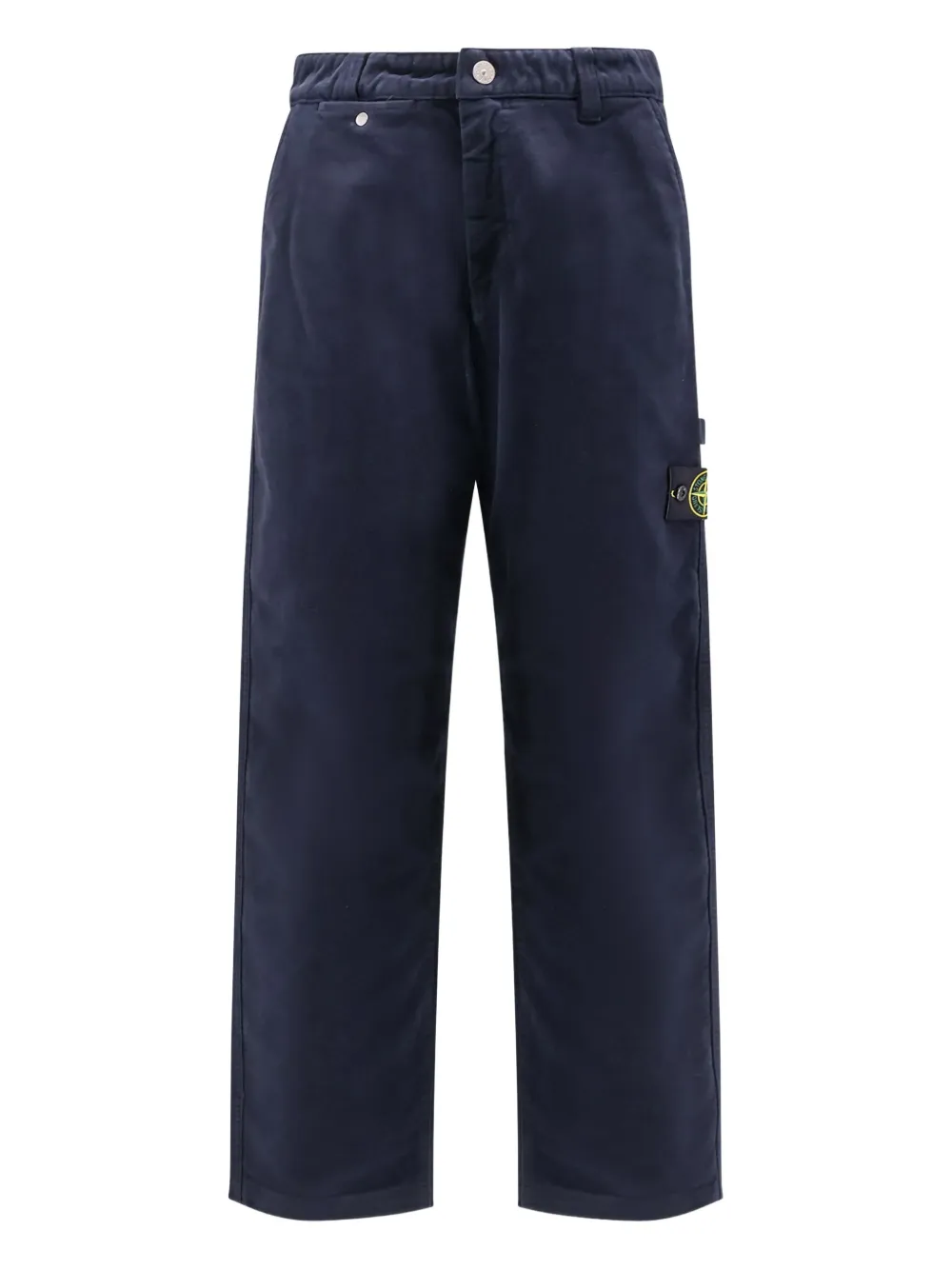 Stone Island buttoned velvet trousers | Blue | Image 1