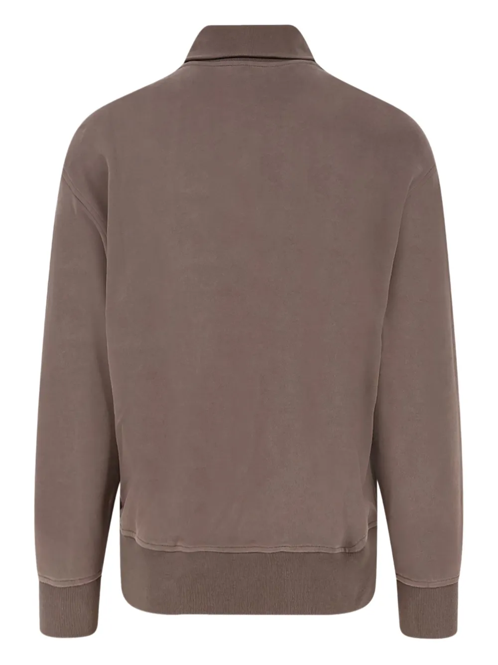 Brunello Cucinelli logo-button turtleneck polo shirt - Bruin