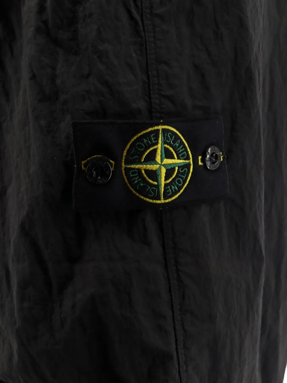 Stone Island Broek met elastische tailleband en logopatch Zwart