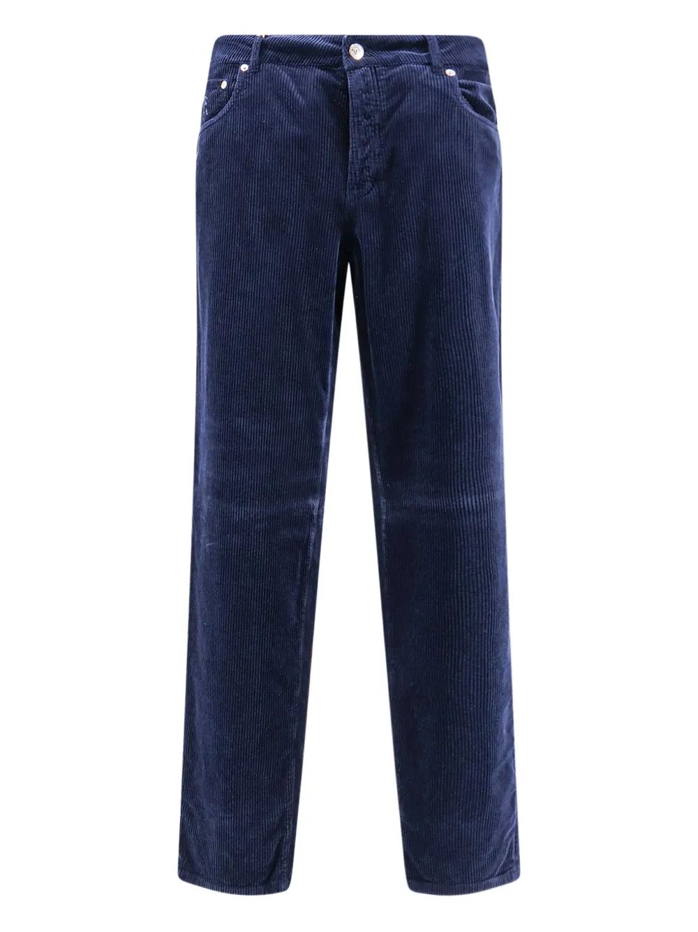 Brunello Cucinelli corduroy-texture trousers | Blue | Image 1