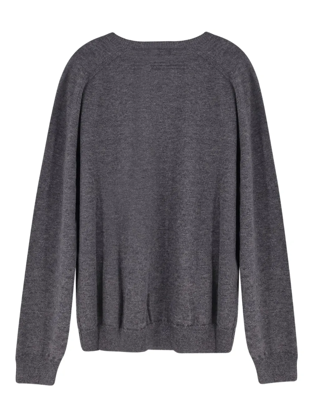 Zegna V-neck ribbed sweater - Grijs