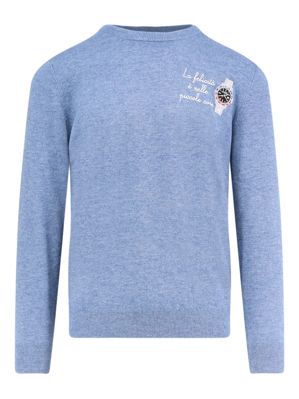 MC2 Saint Barth suéter bordado con cuello redondo | azul | Image 1