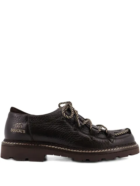 Doucal's embroidered logo lace-up shoes