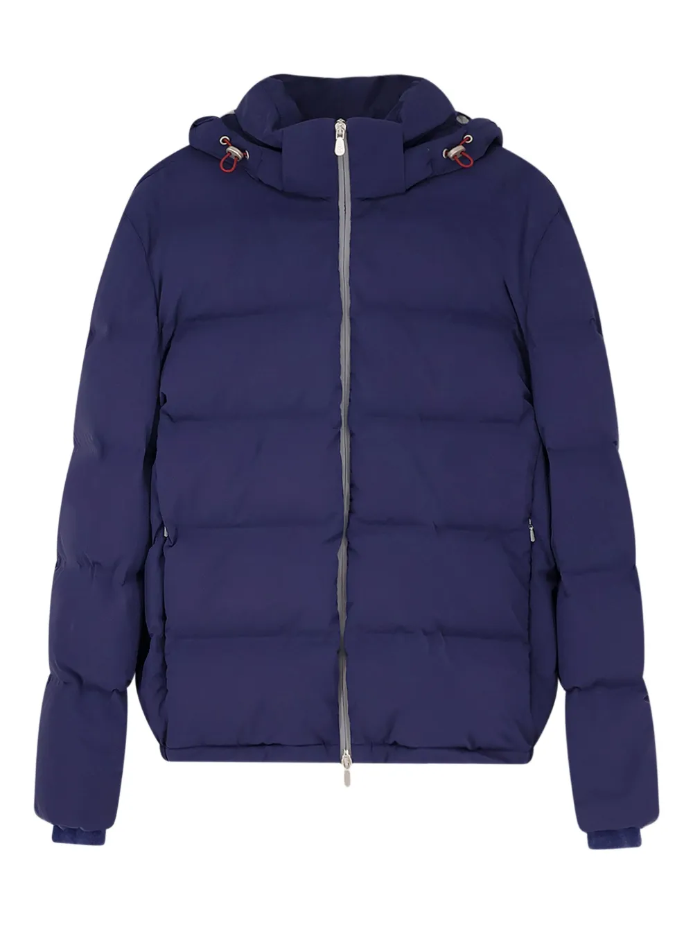 Brunello Cucinelli drawstring-hood zipped padded jacket | Blue | Image 1