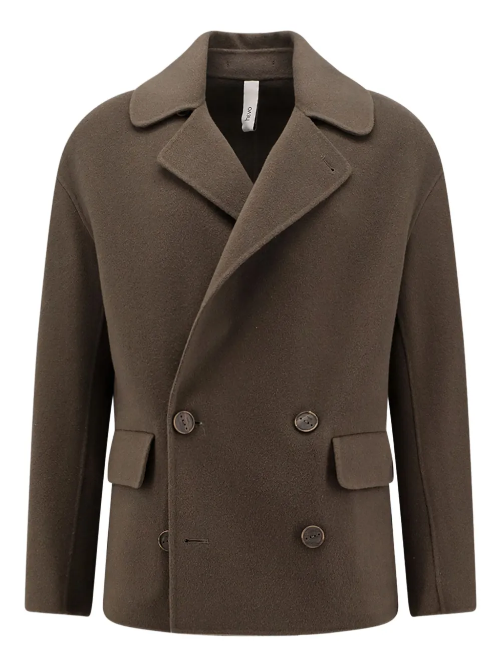 Hevo double-breasted flap-pocket jacket | Green | Image 1