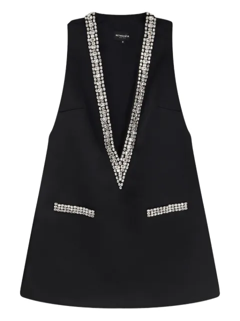 Retrofête Nancie rhinestone trim mini dress