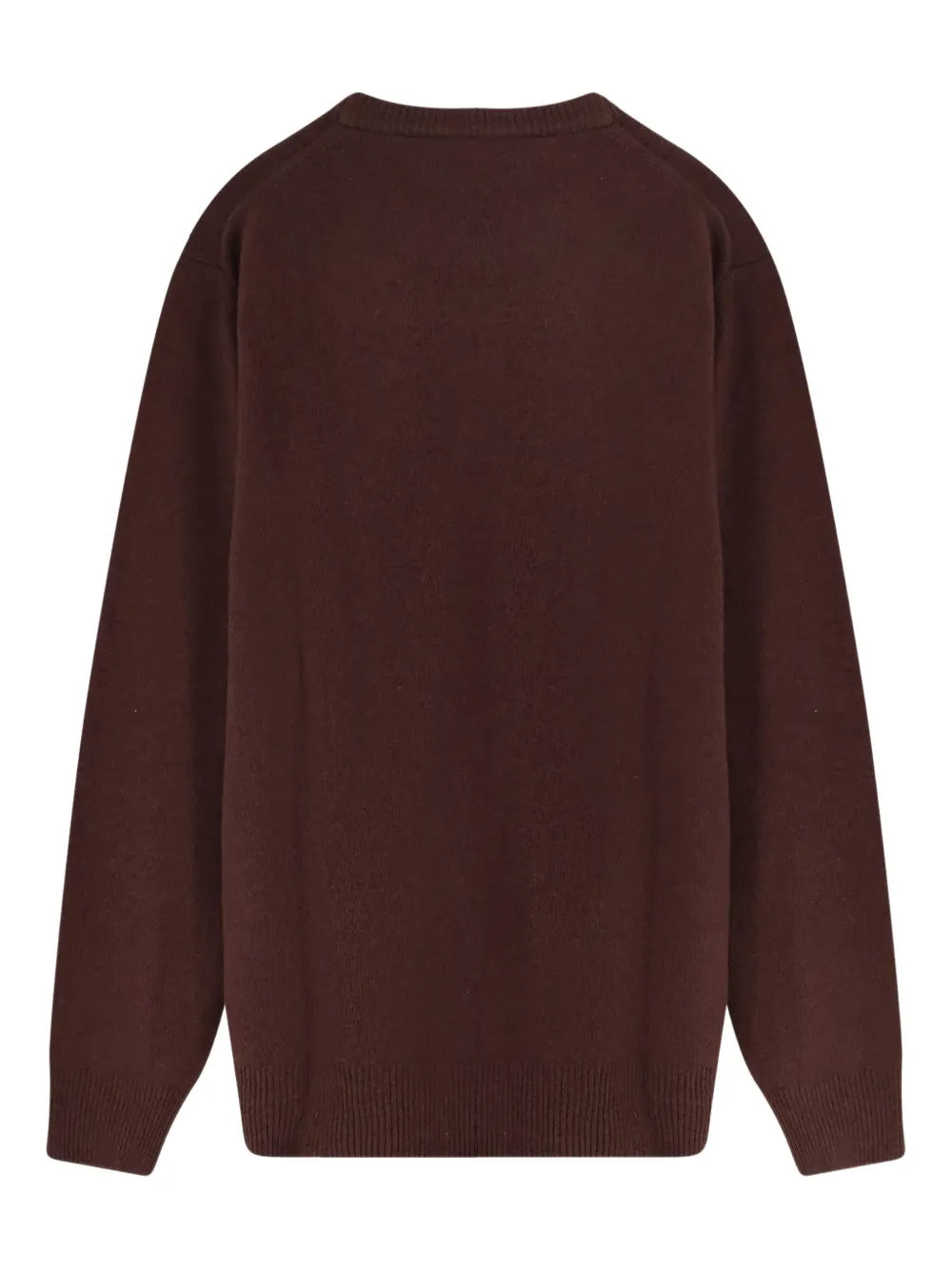 MC2 Saint Barth logo-embroidered long-sleeved sweater - Bruin