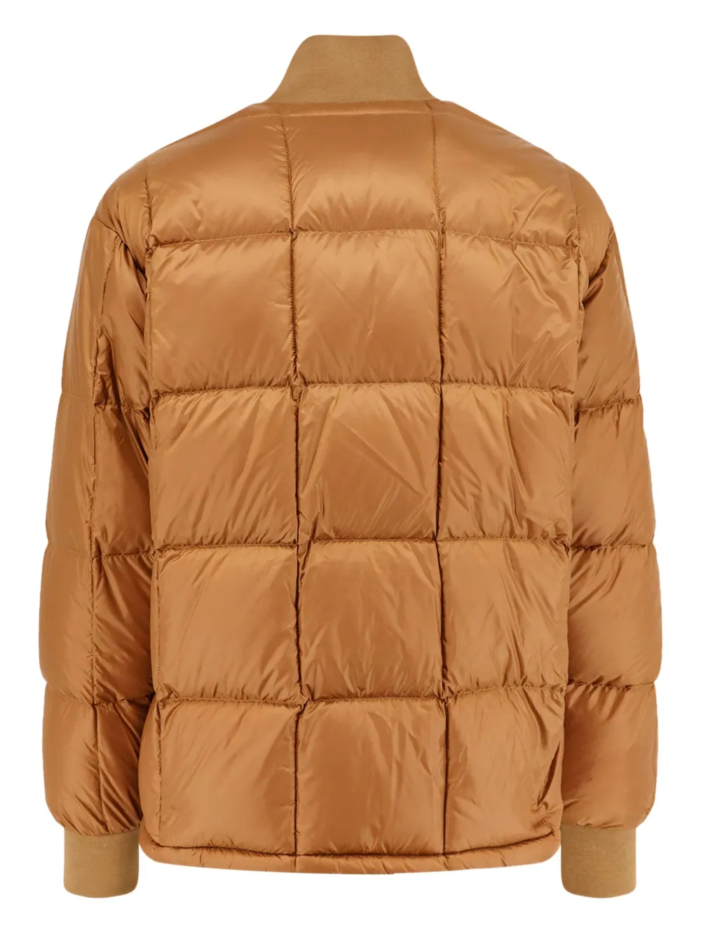 Aspesi Nylon Down Jacket Adjustable Hem In Orange