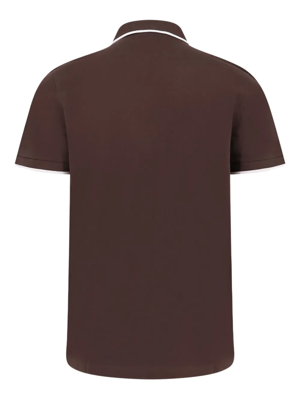 BOSS logo-patch short-sleeve polo shirt - Bruin