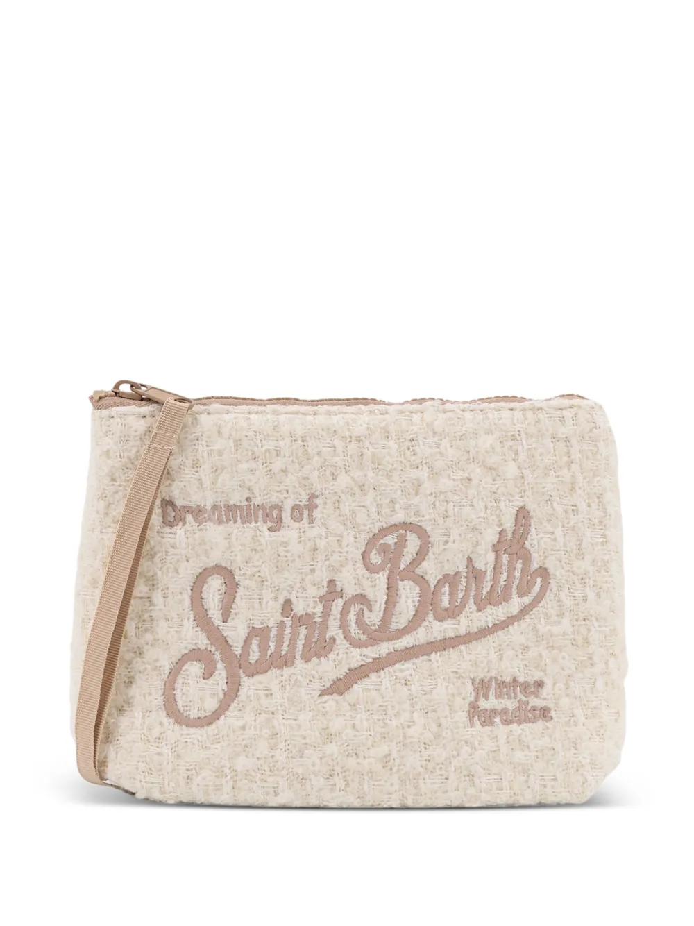 MC2 Saint Barth Clutch com logo bordado | Neutro | Image 1