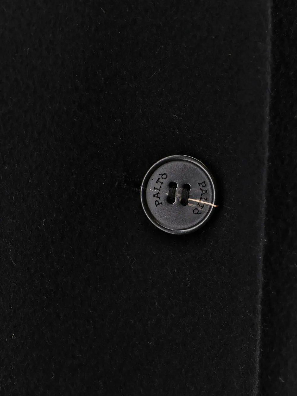 Paltò Patch-pocket Peak-lapels Coat In Black