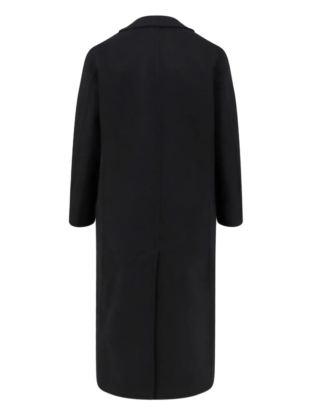 Paltò Patch-pocket Peak-lapels Coat In Black