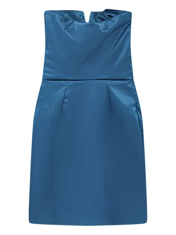 bolthouse farms blue cheese yogurt dressing Strapless Royal Blue Back Bow Short Dress  PollyBoutique
