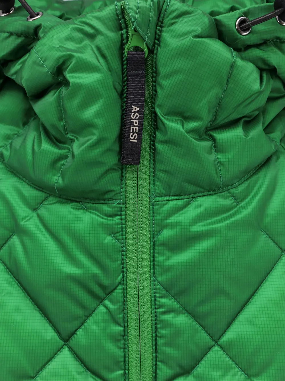 Aspesi Zip Hooded Jacket In Green