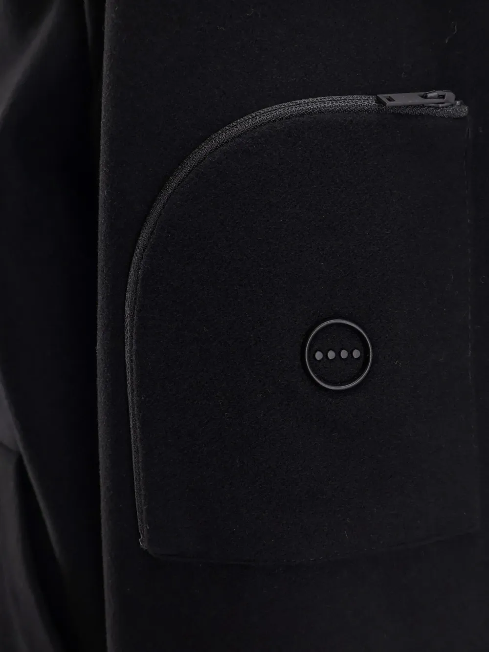 Hevo Hoodie met opgestikte zak Zwart