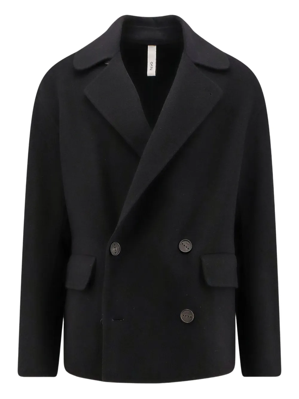 Hevo double-breasted flap pockets jacket | Black | Image 1