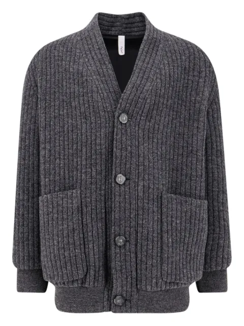 Hevo ribbed patch-pocket cardigan