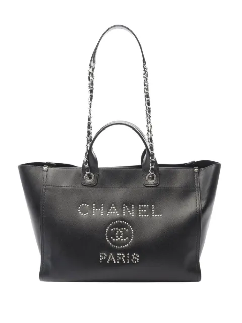 CHANEL Pre-Owned 2018 Caviar Deauville Tote Bag