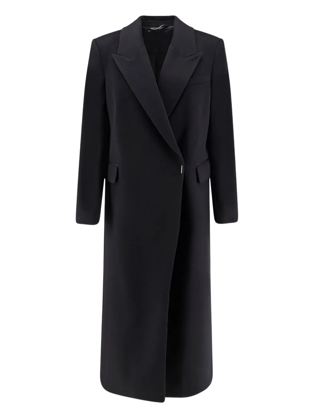 BOSS Callafy peak lapel cashmere coat | Black | Image 1