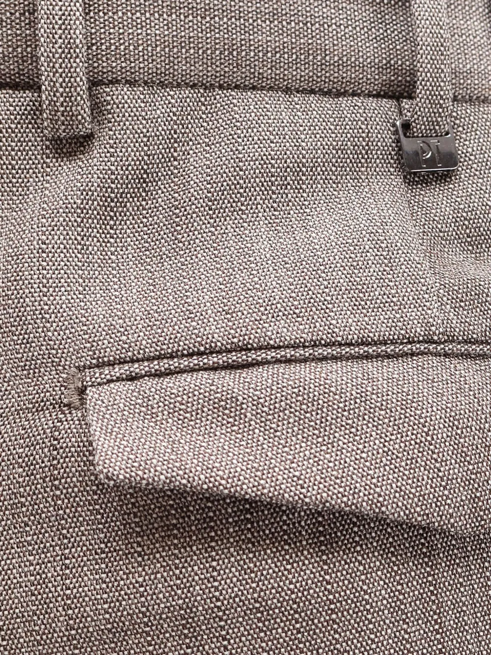 PT Torino Broek met knopen Grijs