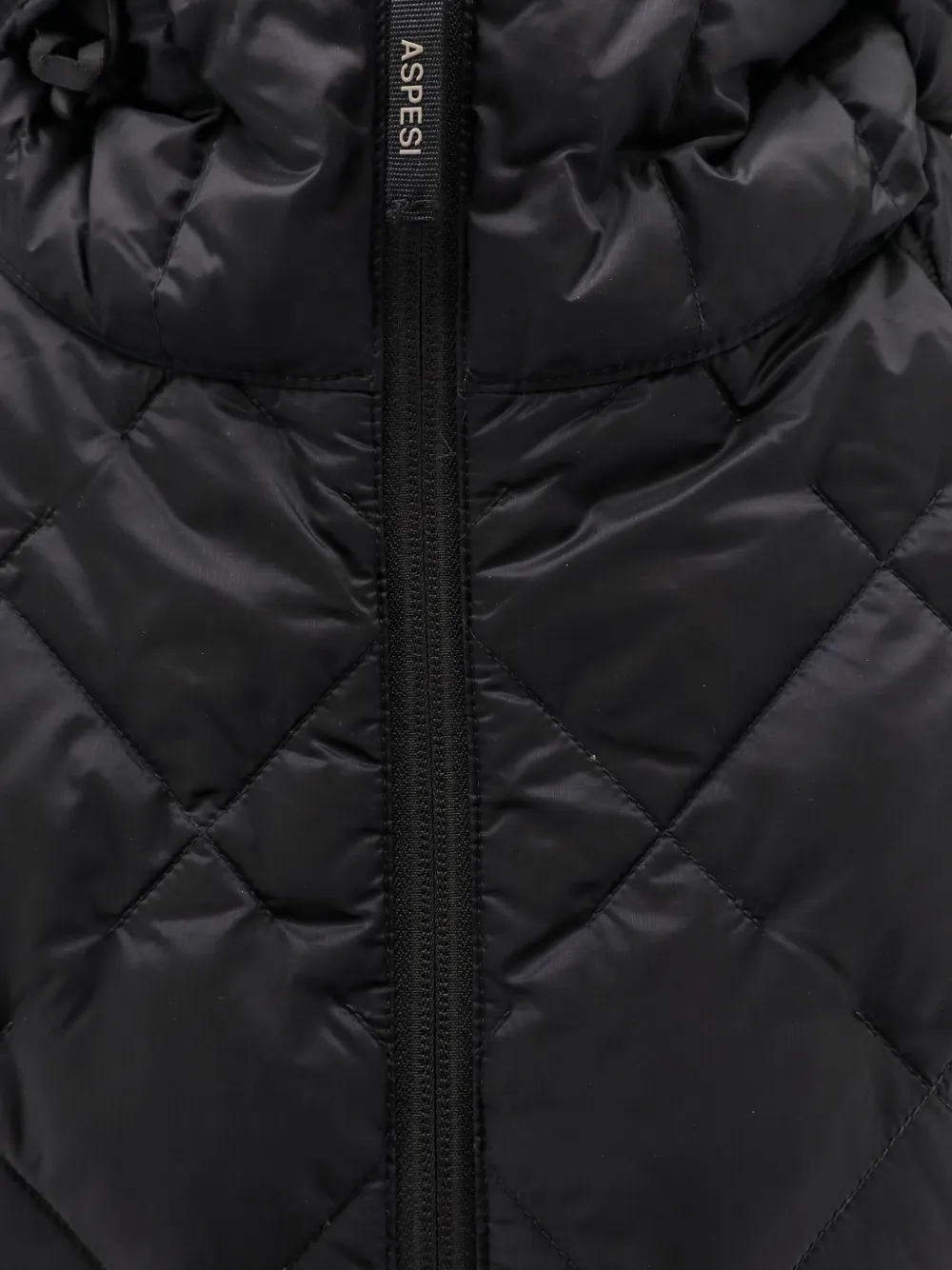 Aspesi Zip Quilted Jacket In Black