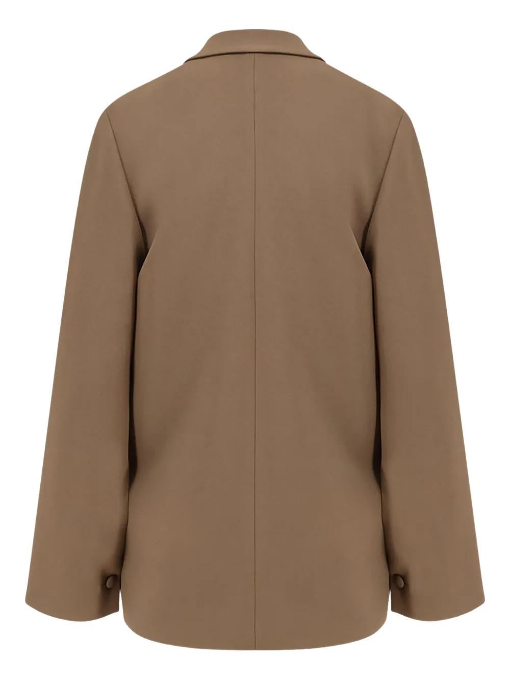 Alberta Ferretti Women Cady Blazer With Cut Out Sleeves In Brown