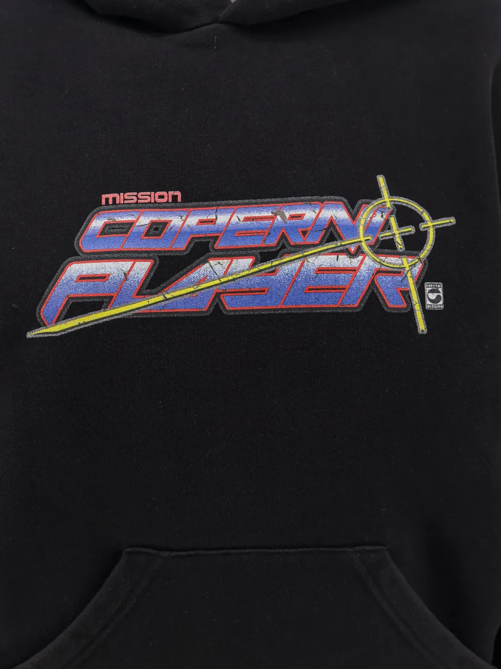 Coperni Hoodie met logoprint en buidelzak Zwart