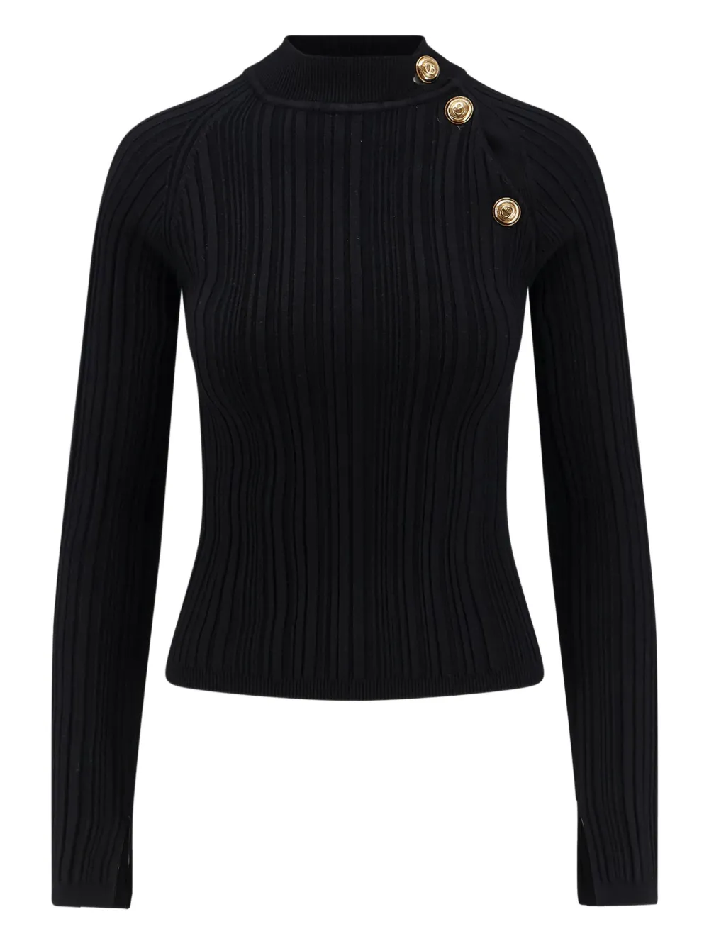 Chiara Boni La Petite Robe Mock-neck Sweater In Black