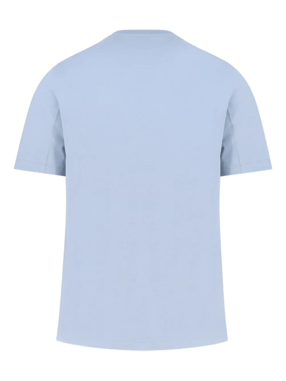 Brunello Cucinelli logo-print crew-neck T-shirt - Blauw